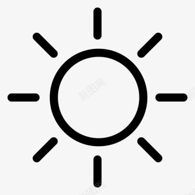太阳亮度阳光图标