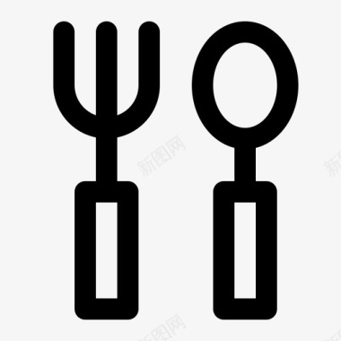 餐具餐叉餐厅图标