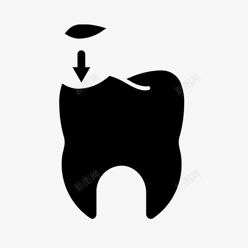 腐烂护理牙科svg_新图网 https://ixintu.com 牙科 护理 腐烂 假肢 牙齿 字形