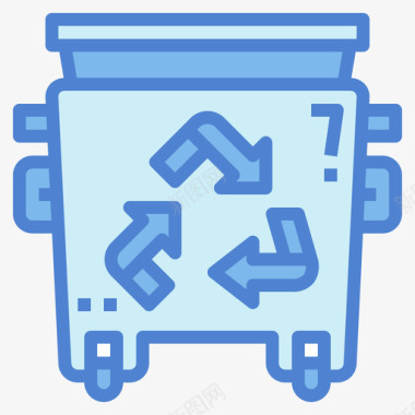 垃圾卫生59蓝色图标