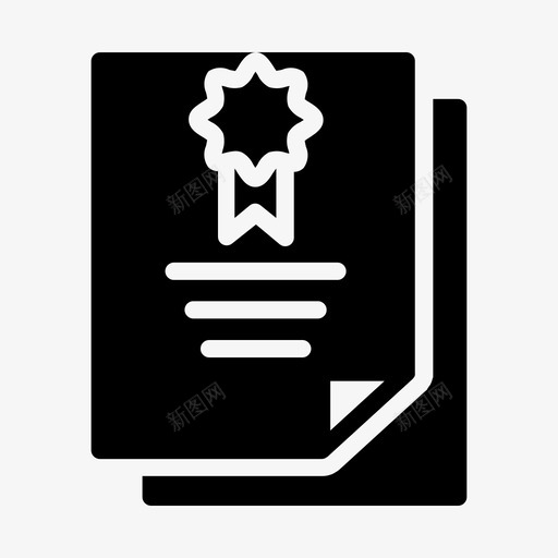 学校档案证书svg_新图网 https://ixintu.com 学校 档案 证书 创作者型 标志