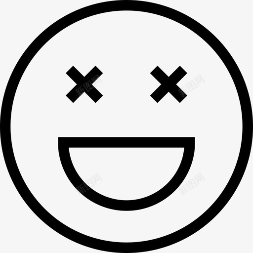 醉酒表情情绪svg_新图网 https://ixintu.com 情绪 表情 醉酒 轮廓