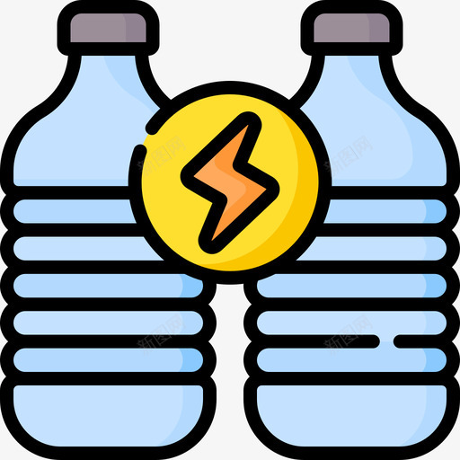 塑料瓶可再生能源45线性颜色svg_新图网 https://ixintu.com 塑料瓶 可再 再生 能源 线性 颜色