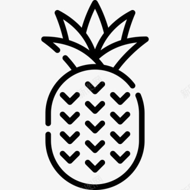 菠萝夏威夷27线状图标