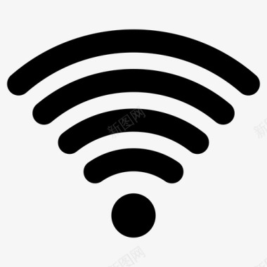 wifi信号宽带网络internet连接图标