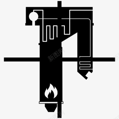 燃煤锅炉图标