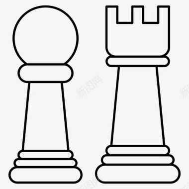 国际象棋棋盘游戏智力游戏图标