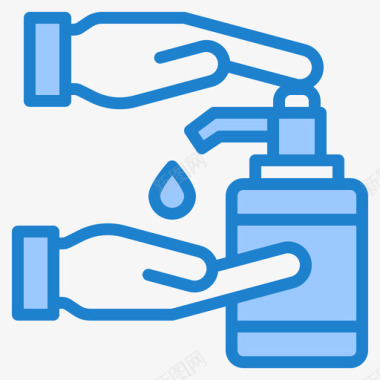 洗手液洗手液4蓝色图标