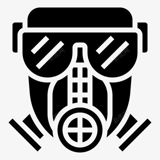 防毒面具吸入防护svg_新图网 https://ixintu.com 防毒面具 吸入 防护 有毒 生化 标志