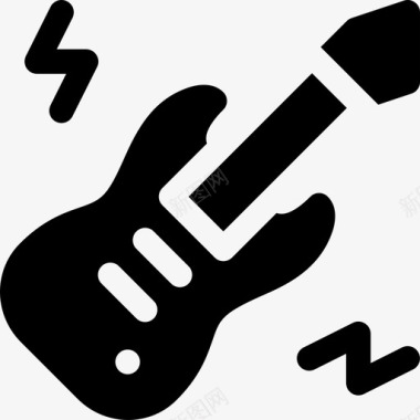 低音吉他摇滚乐51填充图标