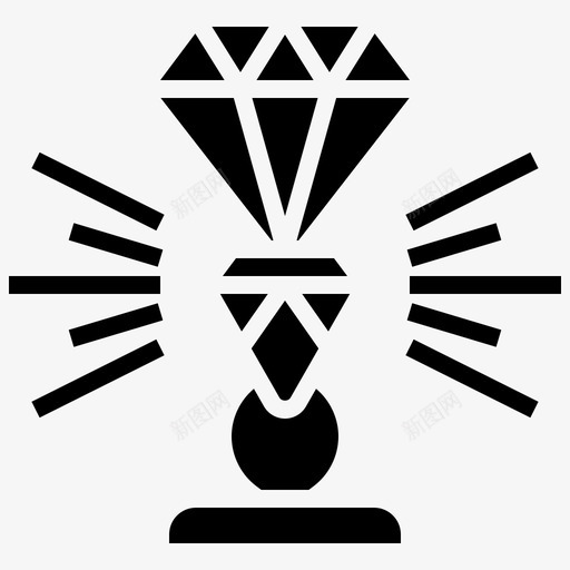 钻石奖杯奖励svg_新图网 https://ixintu.com 奖杯 奖励 钻石 价值 徽章 雕文 000009