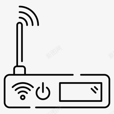 wifi调制解调器互联网设备网络路由器图标