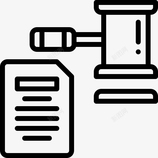 法律文件锤子svg_新图网 https://ixintu.com 法律 文件 锤子 司法 项目管理