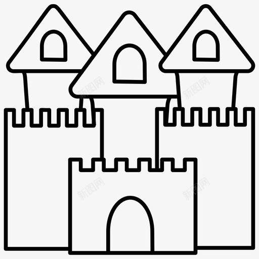 宫殿战斗堡垒城堡svg_新图网 https://ixintu.com 宫殿 城堡 战斗 堡垒 童话 历史 建筑 皇家 矢量 矢量图 图标