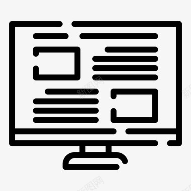 网页设计桌面思考图标