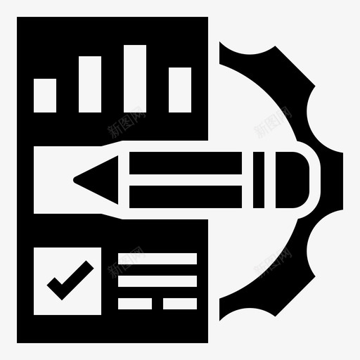 计划表检查表设置svg_新图网 https://ixintu.com 计划表 检查表 设置 策略 员工 评估 标志 标志符 符号