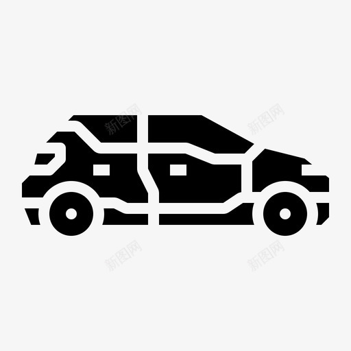 掀背车汽车运输svg_新图网 https://ixintu.com 掀背车 运输 汽车 车辆 实心 图标