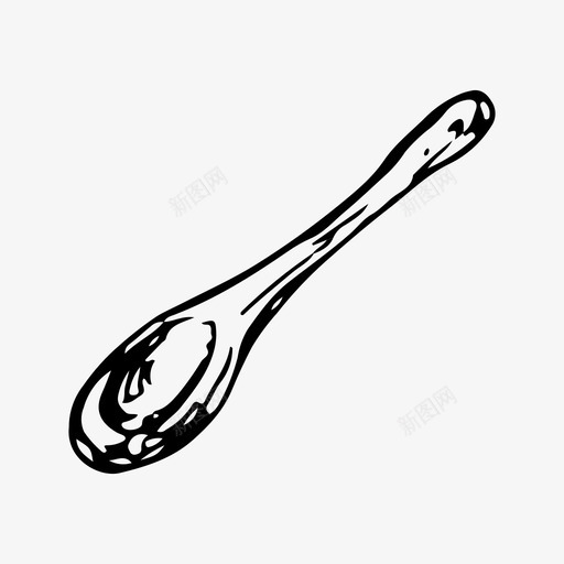 勺子烹饪厨房svg_新图网 https://ixintu.com 勺子 烹饪 厨房 茶匙 工具 素描
