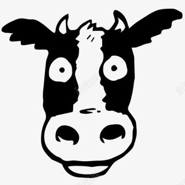 牛动物可爱图标