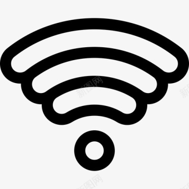 Wifi通信235线性图标