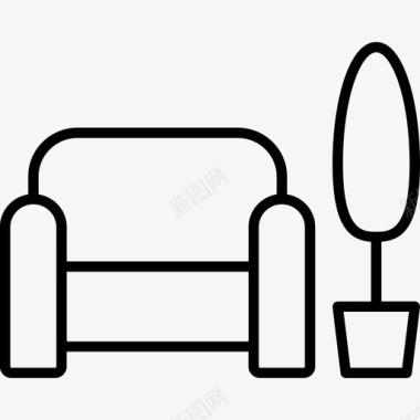 室内椅子沙发图标