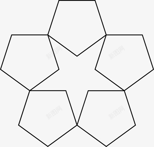 多边形星几何形状svg_新图网 https://ixintu.com 多边形 形状 几何 规则