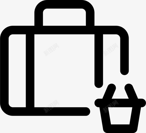 商店公文包购买svg_新图网 https://ixintu.com 商店 公文包 购买 手推车 手提箱 旅行