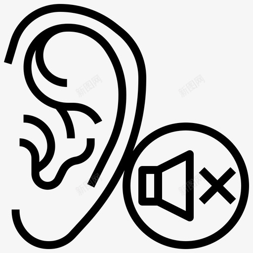 听力受损取消医疗svg_新图网 https://ixintu.com 听力 受损 取消 医疗 信号 残疾 概述