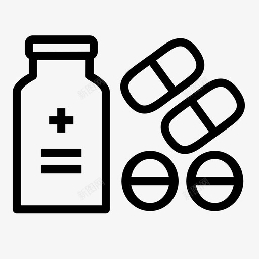 药品胶囊药物svg_新图网 https://ixintu.com 药物 药品 胶囊 药房 药丸 临床 大纲