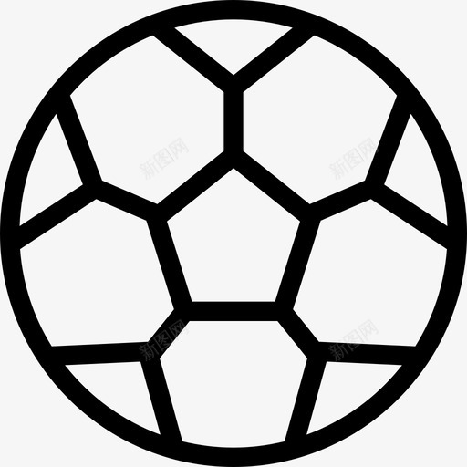 足球运动足球轮廓svg_新图网 https://ixintu.com 足球 运动 轮廓