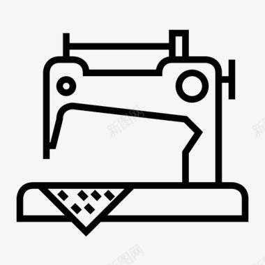 布料缝纫机图标