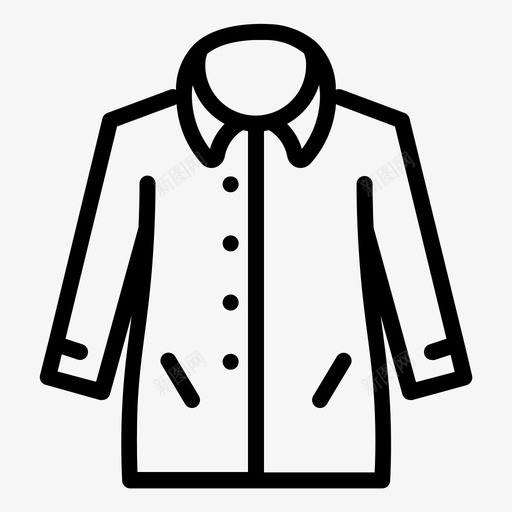 长袖衬衫连衣裙时装svg_新图网 https://ixintu.com 长袖 衬衫 连衣裙 时装 轮廓