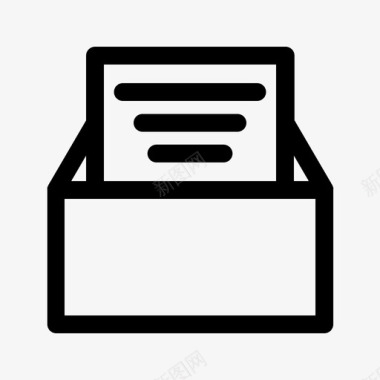 文件箱文件信件图标