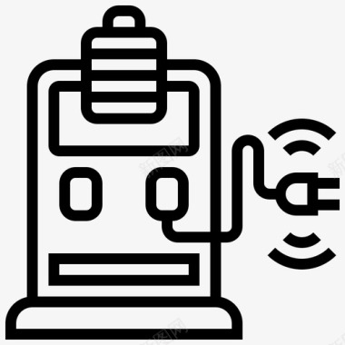 智能充电电动再加注图标