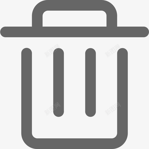 wastebinsvg_新图网 https://ixintu.com wastebin 线性 扁平 单色