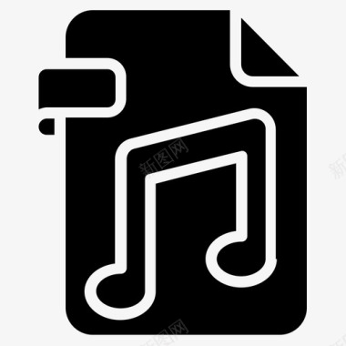 音乐文件音频存储录音文件图标