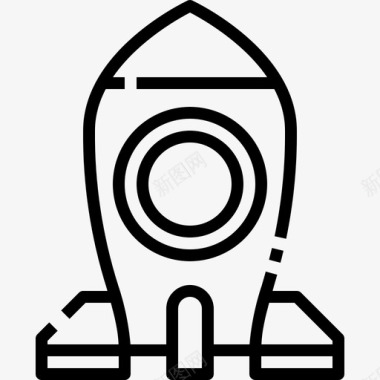 创业火箭火箭发射图标