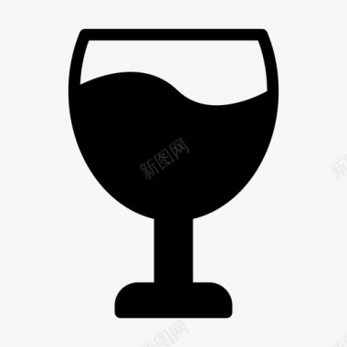果汁杯饮料葡萄酒图标
