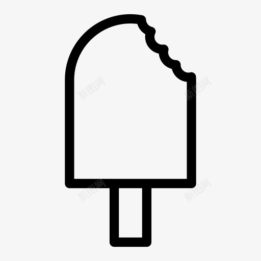 冰淇淋美味棒棒糖svg_新图网 https://ixintu.com 冰淇淋 美味 棒棒糖 食物 字形