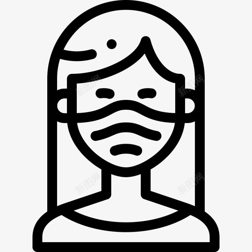 女人戴着医用面具的化身直系svg_新图网 https://ixintu.com 女人 戴着 医用 面具 化身 直系