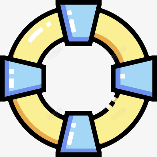 救生圈水上运动1线性颜色svg_新图网 https://ixintu.com 救生圈 水上运动 线性 颜色