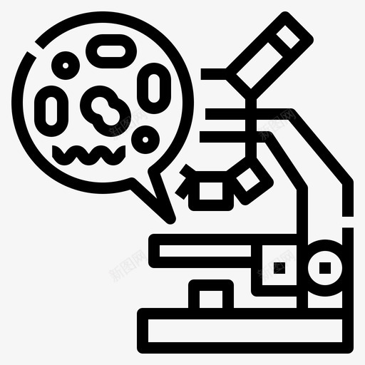 显微镜卫生65线性svg_新图网 https://ixintu.com 显微镜 卫生 线性