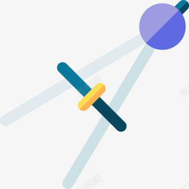 罗盘214结构扁平图标