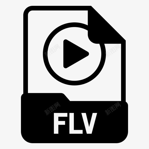 flv文件格式svg_新图网 https://ixintu.com 文件 格式 flv 视频