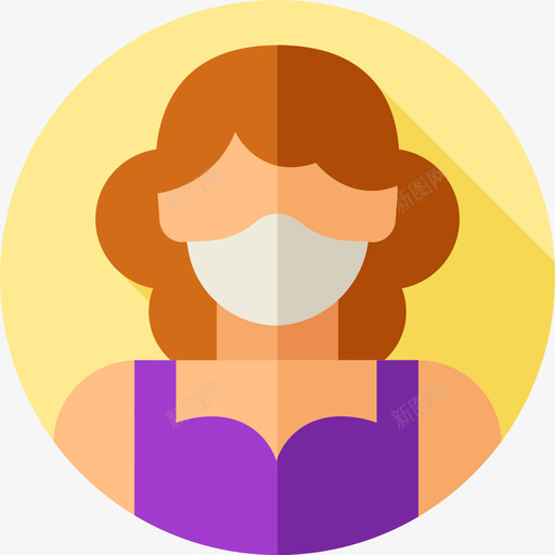 戴着医用面具的女人svg_新图网 https://ixintu.com 戴着 医用 面具 女人