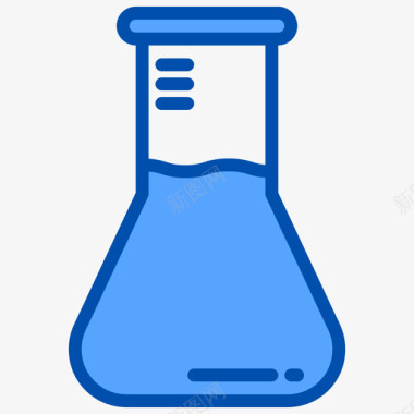 烧瓶科学151蓝色图标