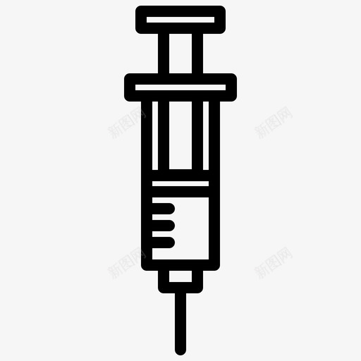 注射器科学150线性svg_新图网 https://ixintu.com 注射器 科学 线性