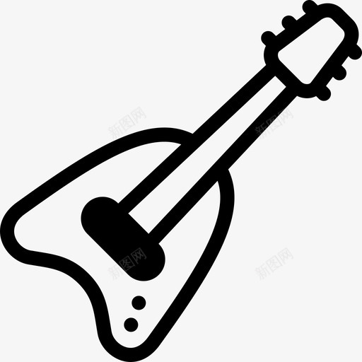 电吉他音乐节64线性svg_新图网 https://ixintu.com 吉他 音乐节 线性