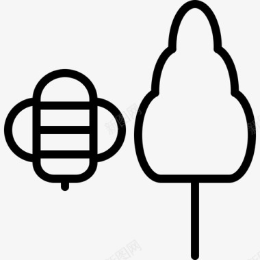 蜂与树农业蜂蜜图标