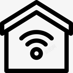 在家线上办公智能家居在家办公76线性高清图片